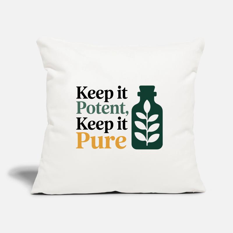 Homeopathy Keep It Potent Keep It Pure Profession Sofa pillowcase 17,3'' x 17,3'' (45 x 45 cm)