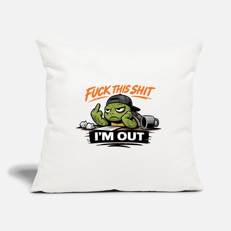 Shell Exit Attitude Turtle Sofa pillowcase 17,3'' x 17,3'' (45 x 45 cm)