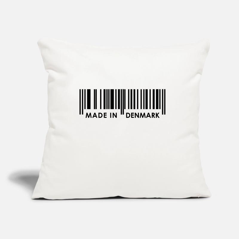 Bar Code Made in Denmark Sofa pillowcase 17,3'' x 17,3'' (45 x 45 cm)