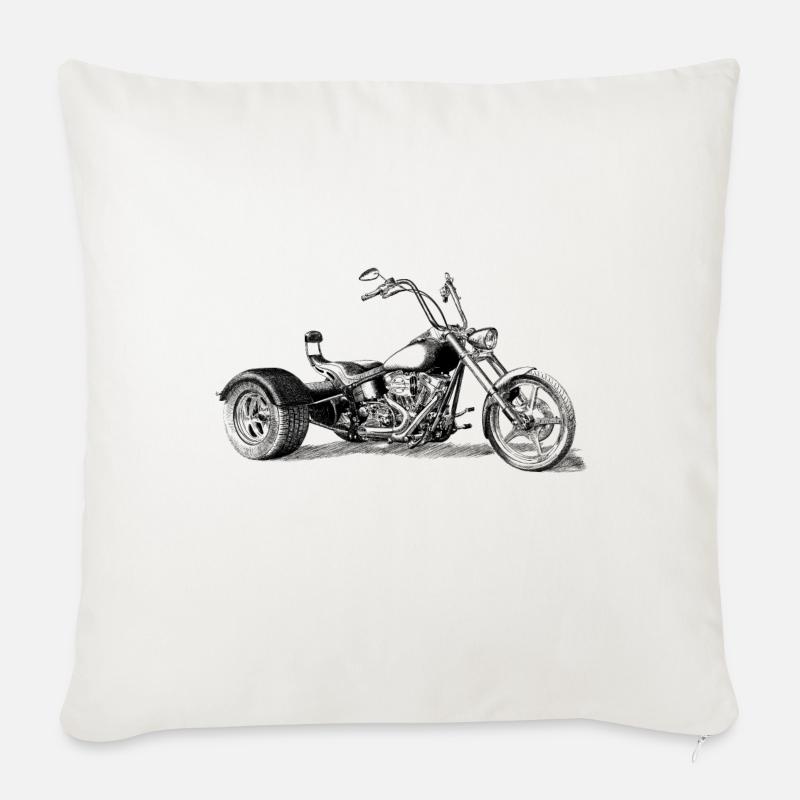 Trike - Sofakissenbezug 45 x 45 cm - Naturweiß