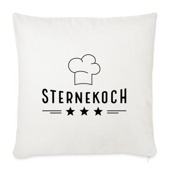 Sternekoch - Sofakissenbezug 45 x 45 cm - Naturweiß  - Vorne