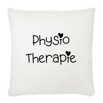 Physiothérapie - Tenue pour physiothérapeutes - Housse de coussin décorative 45 x 45 cm - blanc nature - Devant