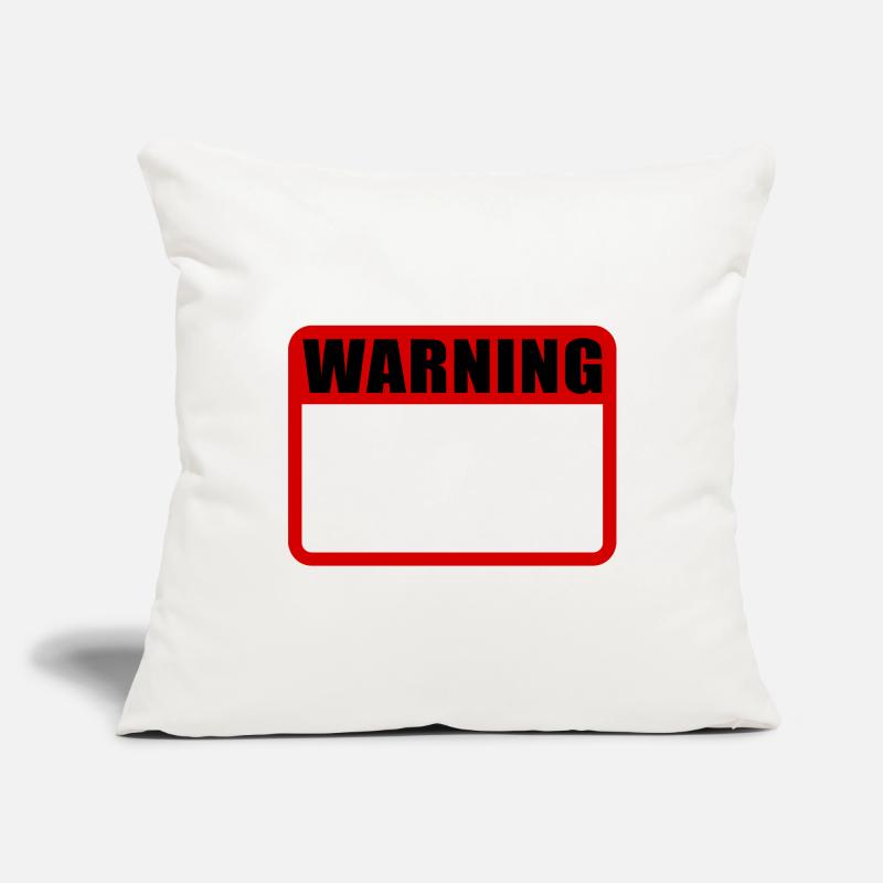 Warning Shield Warning Warning Shield Vector Sofa pillowcase 17,3'' x 17,3'' (45 x 45 cm)