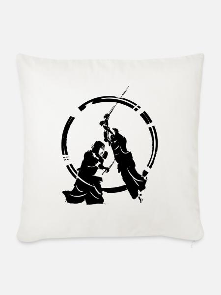 Kendo - Sofakissenbezug 45 x 45 cm - Naturweiß