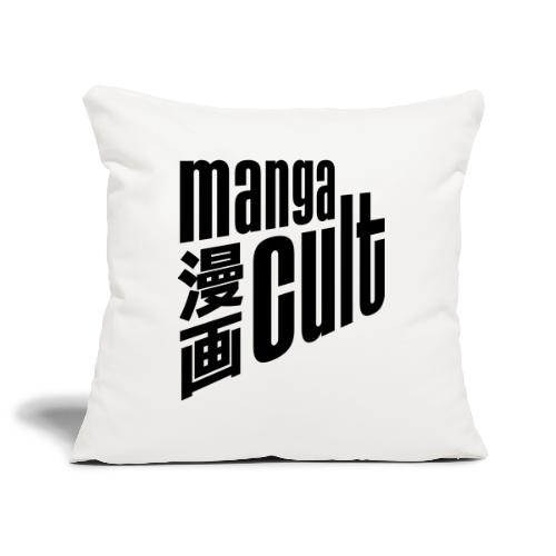 Manga Cult Logo Schwarz - Sofakissenbezug 44 x 44 cm