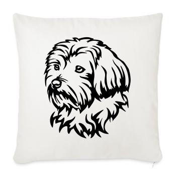 Bolonka Zwetna Tête - Housse de coussin décorative 45 x 45 cm - blanc nature - Devant