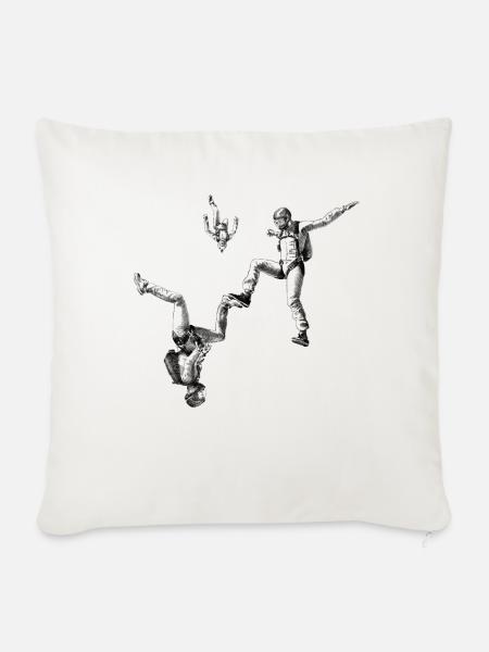Freefly Skydiving - Sofakissenbezug 45 x 45 cm - Naturweiß
