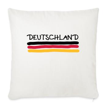 Allemagne - Housse de coussin décorative 45 x 45 cm - blanc nature - Devant