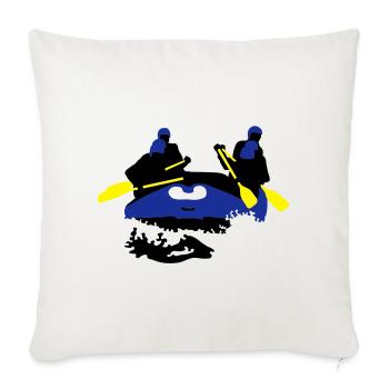 Rafting - Sofakissenbezug 45 x 45 cm - Naturweiß  - Vorne