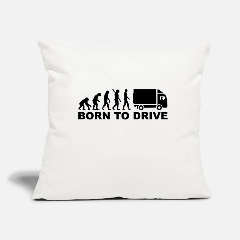 Evolution Camion Housse de coussin décorative 45 x 45 cm