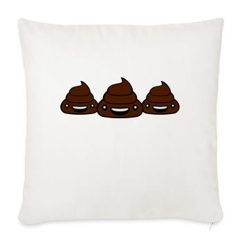 3 copains de l'équipe groupe de petite peluche kot - Housse de coussin décorative 45 x 45 cm - blanc nature - Devant
