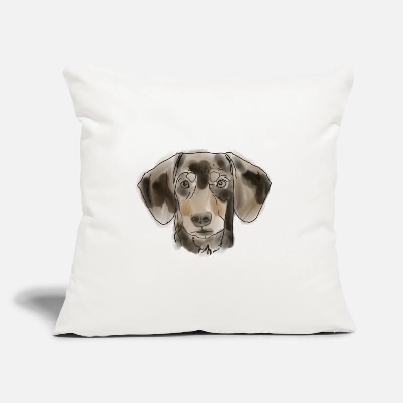 Teckel Housse de coussin décorative 45 x 45 cm