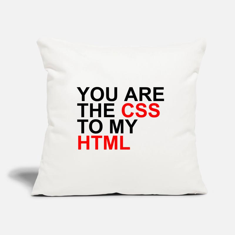 css à mon html Housse de coussin décorative 45 x 45 cm