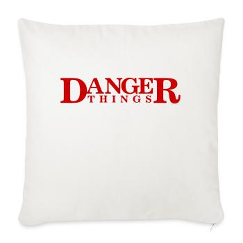 Danger Things - Sofakissenbezug 45 x 45 cm - Naturweiß  - Vorne