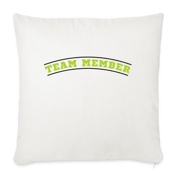 Équipier - Housse de coussin décorative 45 x 45 cm - blanc nature - Devant