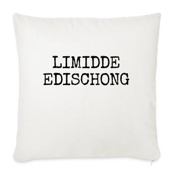 Limidde Edischong - Hessische Edition echte Hessen - Sofakissenbezug 45 x 45 cm - Naturweiß  - Vorne