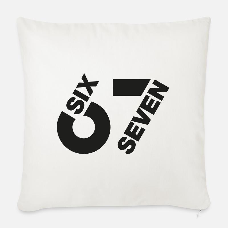 SixSeven 67 - Sofakissenbezug 45 x 45 cm - Naturweiß