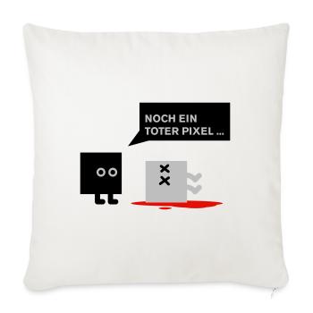 dead pixel_german - Sofakissenbezug 45 x 45 cm - Naturweiß  - Vorne
