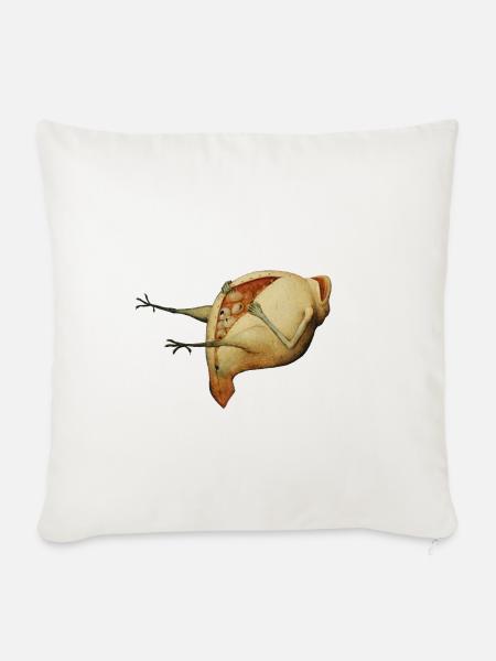 Bruegels Dämon 3 - Sofakissenbezug 45 x 45 cm - Naturweiß