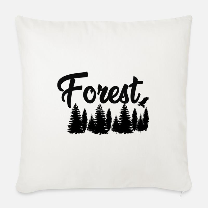 Forest - Sofakissenbezug 45 x 45 cm - Naturweiß 