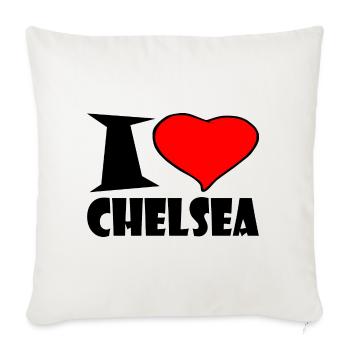 J'ADORE CHELSEA - Housse de coussin décorative 45 x 45 cm - blanc nature - Devant