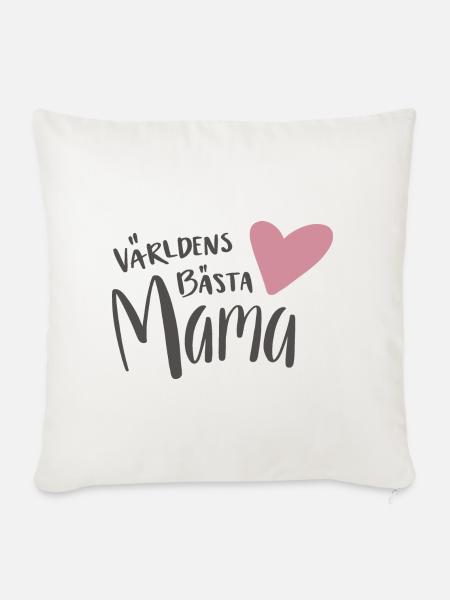 Die beste Mama der Welt - Sofakissenbezug 45 x 45 cm - Naturweiß 