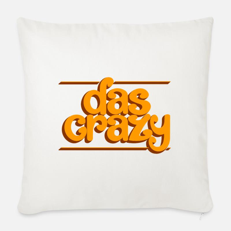 Das crazy - Sofakissenbezug 45 x 45 cm - Naturweiß