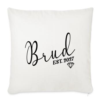 Schwedische Braut 2027 - Sofakissenbezug 45 x 45 cm - Naturweiß  - Vorne