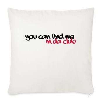 in da club - Housse de coussin décorative 45 x 45 cm - blanc nature - Devant