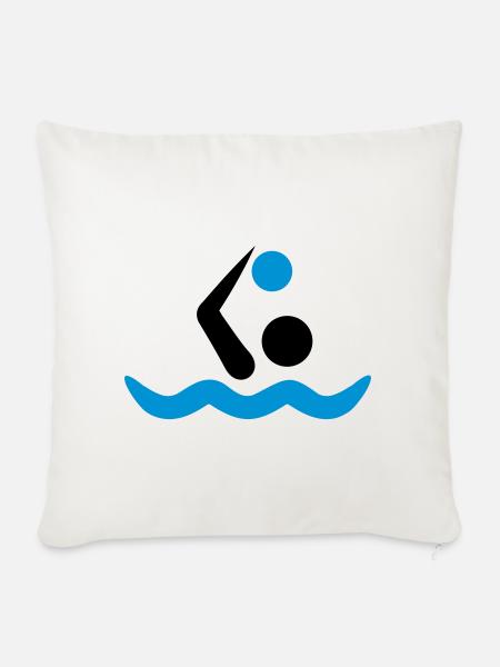 Wasserball - Sofakissenbezug 45 x 45 cm - Naturweiß