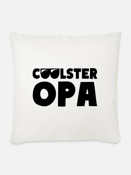 COOLSTER OPA - Sofakissenbezug 45 x 45 cm - Naturweiß