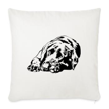 LABRADOR Retriever Labbi Dogs Portrait Wilsigns - Sofa pillowcase 17,3'' x 17,3'' (45 x 45 cm) - natural white - Front