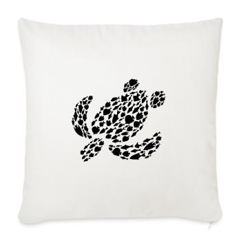Tortue de mer Animaux de mer Tortue de mer - Housse de coussin décorative 45 x 45 cm - blanc nature - Devant