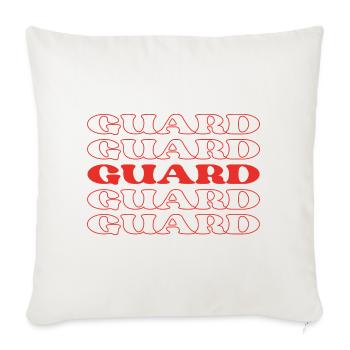 Guard Guard Protector Sentinel Watchman Guardian - Sofa pillowcase 17,3'' x 17,3'' (45 x 45 cm) - natural white - Front