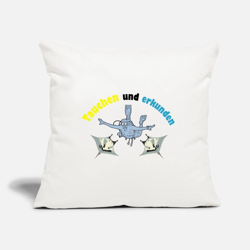 Dive and explore Sofa pillowcase 17,3'' x 17,3'' (45 x 45 cm)