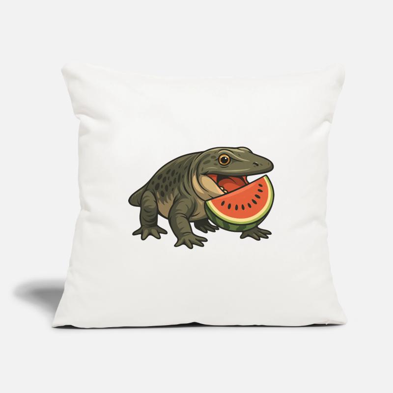 Primeval Amphibian Evolution Cartoon Melon Sofa pillowcase 17,3'' x 17,3'' (45 x 45 cm)