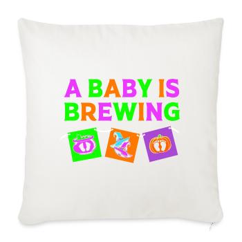 Révélation du sexe Halloween - Housse de coussin décorative 45 x 45 cm - blanc nature - Devant