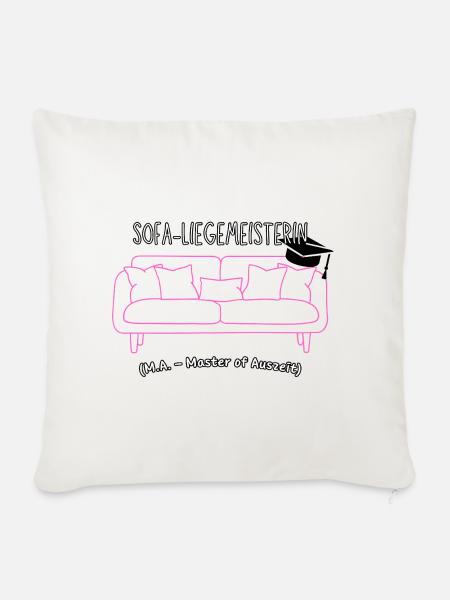 Sofa-Liegemeisterin - Sofakissenbezug 45 x 45 cm - Naturweiß 
