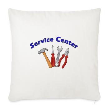 Service Center - Sofakissenbezug 45 x 45 cm - Naturweiß  - Vorne