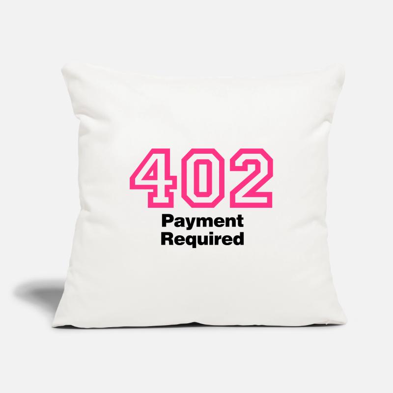 Error 402 | Fehler | Errormessage Sofa pillowcase 17,3'' x 17,3'' (45 x 45 cm)