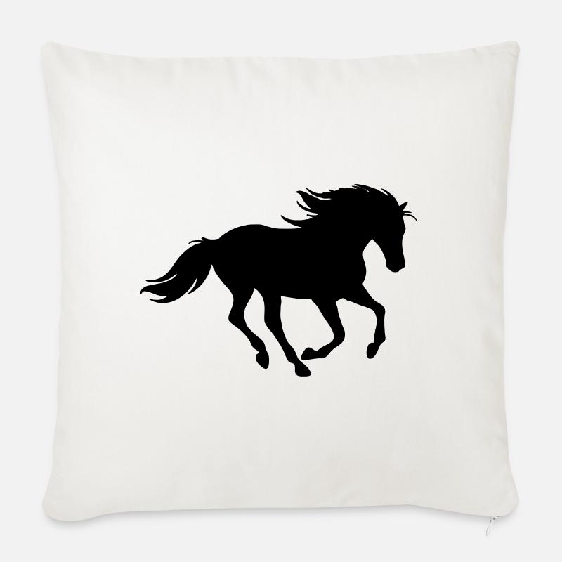 Wildhorse - Sofakissenbezug 45 x 45 cm - Naturweiß 