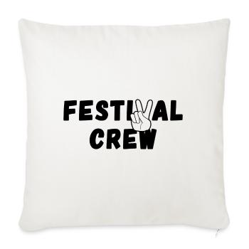 ÉQUIPE DU FESTIVAL - Housse de coussin décorative 45 x 45 cm - blanc nature - Devant