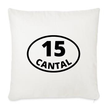 15 cantal - Housse de coussin décorative 45 x 45 cm - blanc nature - Devant