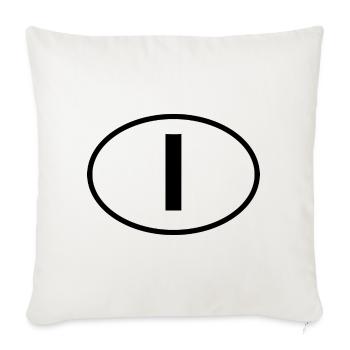 I - Housse de coussin décorative 45 x 45 cm - blanc nature - Devant