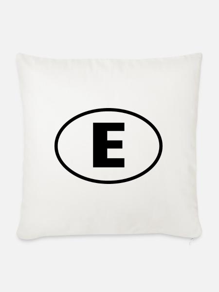 e - Sofakissenbezug 45 x 45 cm - Naturweiß 
