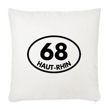 haut-rhin - Housse de coussin décorative 45 x 45 cm - blanc nature - Devant