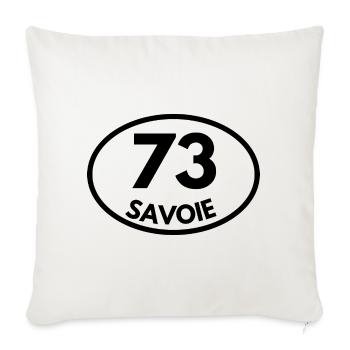 savoie - Housse de coussin décorative 45 x 45 cm - blanc nature - Devant