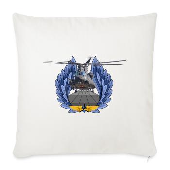 CH-47 Chinook - Sofakissenbezug 45 x 45 cm - Naturweiß  - Vorne