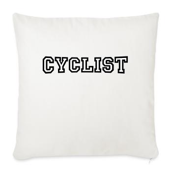 Cyclist - Sofa pillowcase 17,3'' x 17,3'' (45 x 45 cm) - natural white - Front