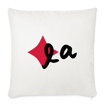 Karola - Sofa pillowcase 17,3'' x 17,3'' (45 x 45 cm) - natural white - Front